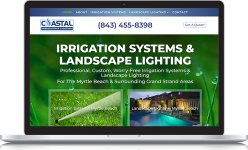 Coastal Irrigations Website Design
