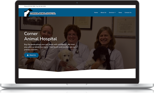 Corner Animal Hospital Website Design