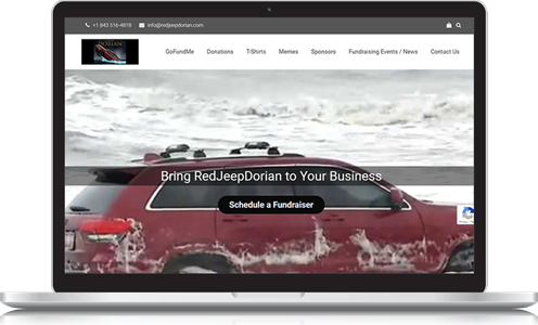 The Red Jeep Dorian Website Design