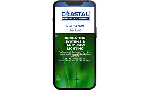 Coastal Irrigations Website Design