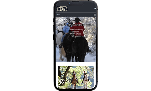 Nativity Riding Academy Website Design