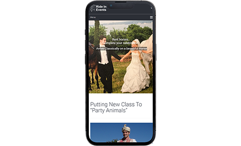 Ride-In Events Website Design