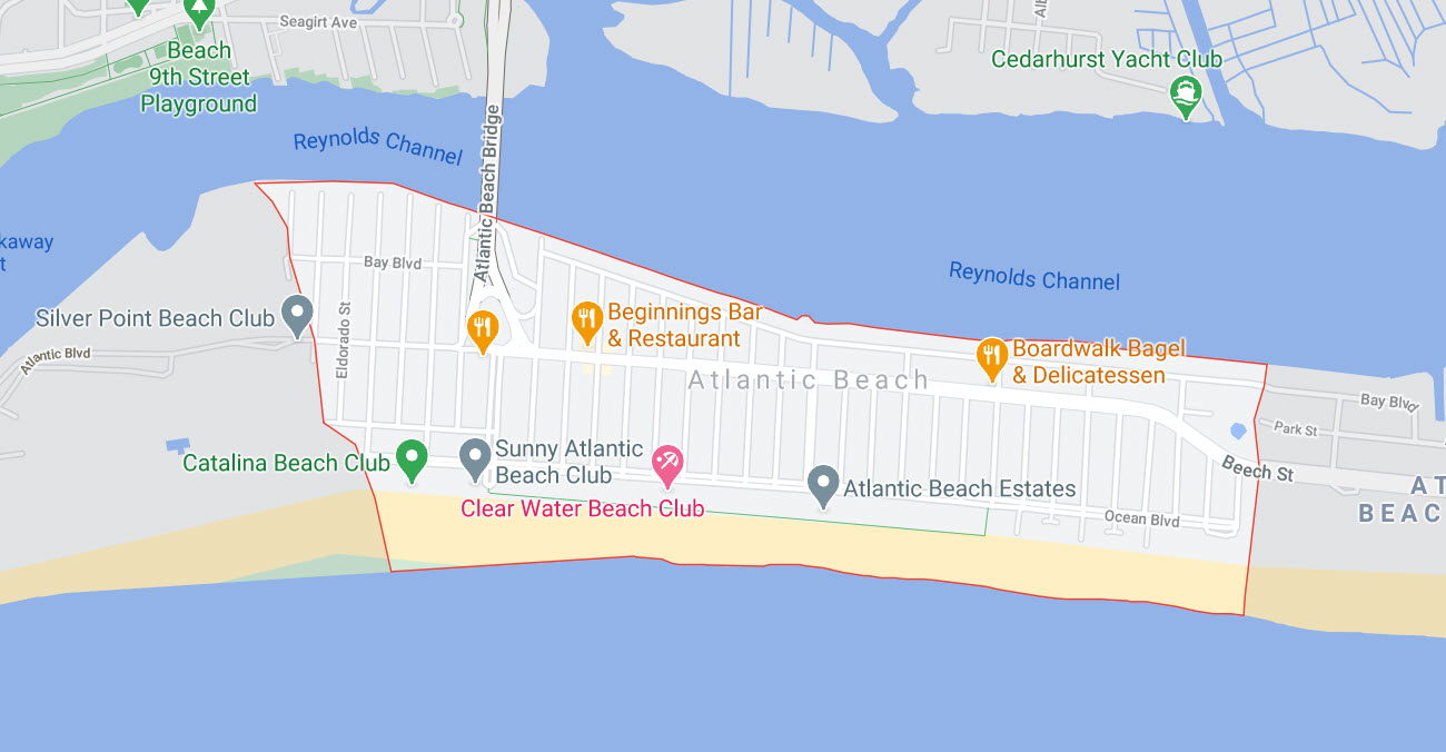 Atlantic Beach, NY 11509 Map
