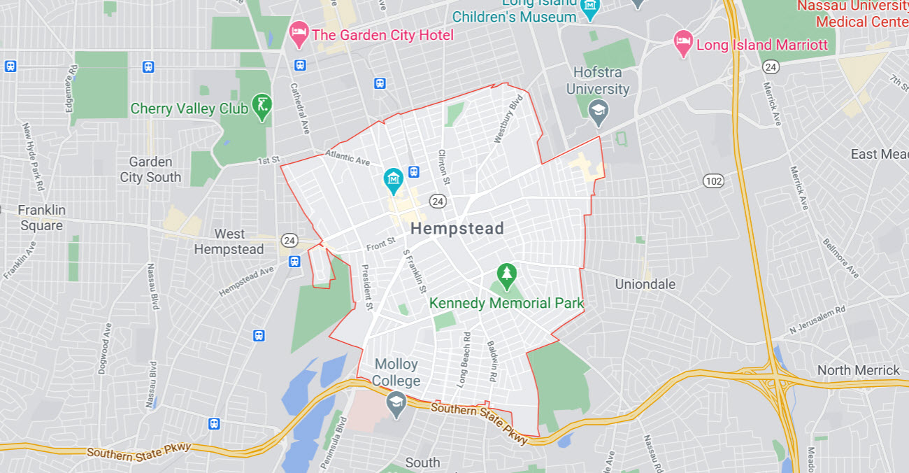Hempstead, NY 11550 Map