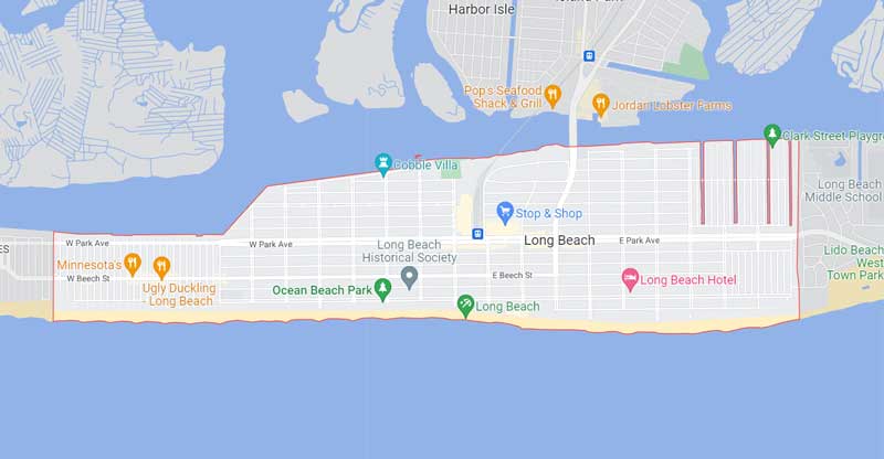 Long Beach, NY 11561 Map