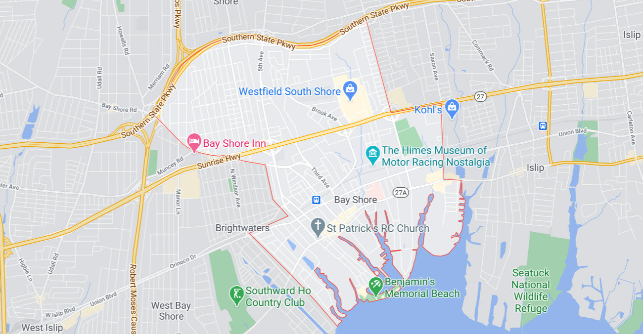 Bay Shore, NY 11706 Map
