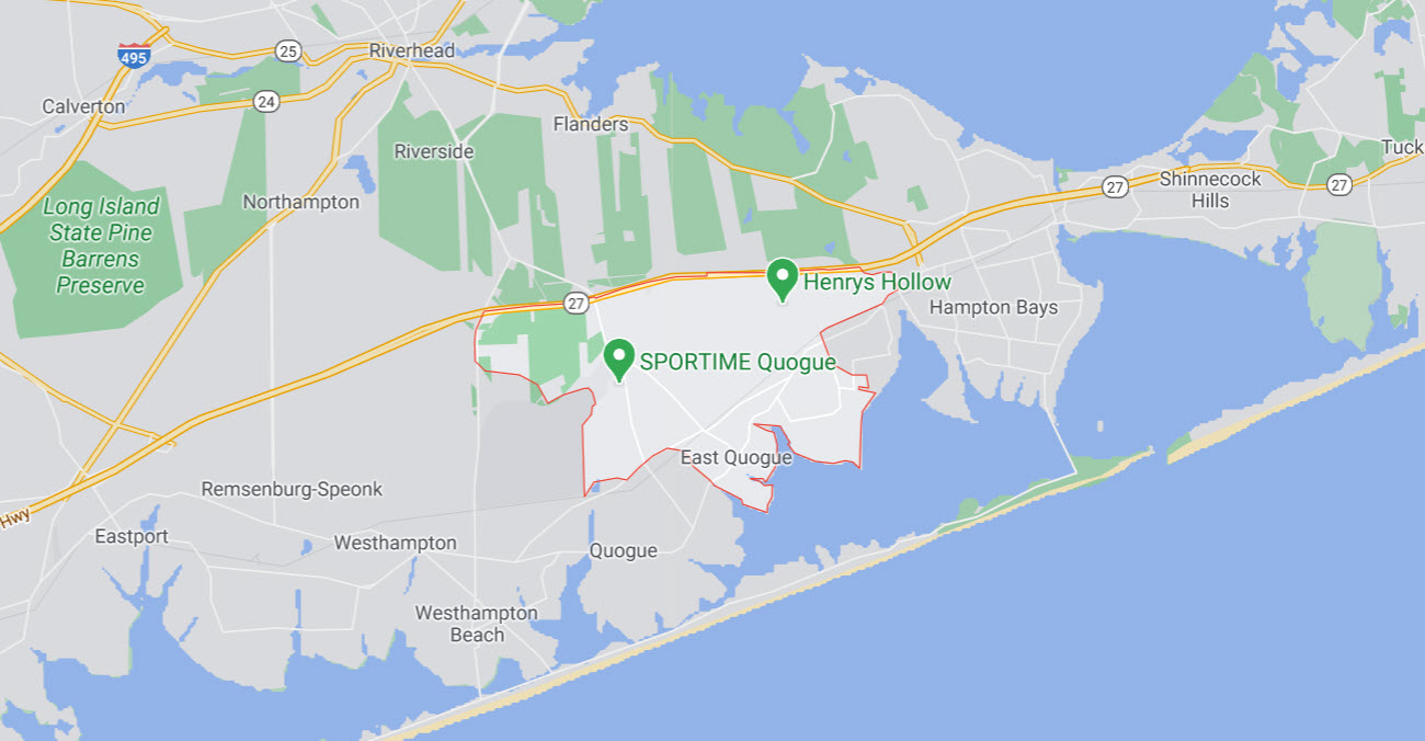 East Quogue, NY 11942 Map