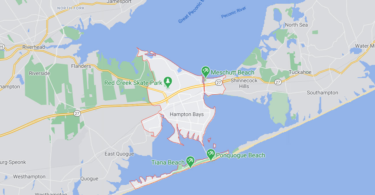 Hampton Bays, NY 11946 Map