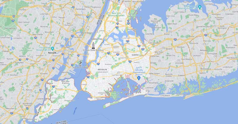 New York, NY Map
