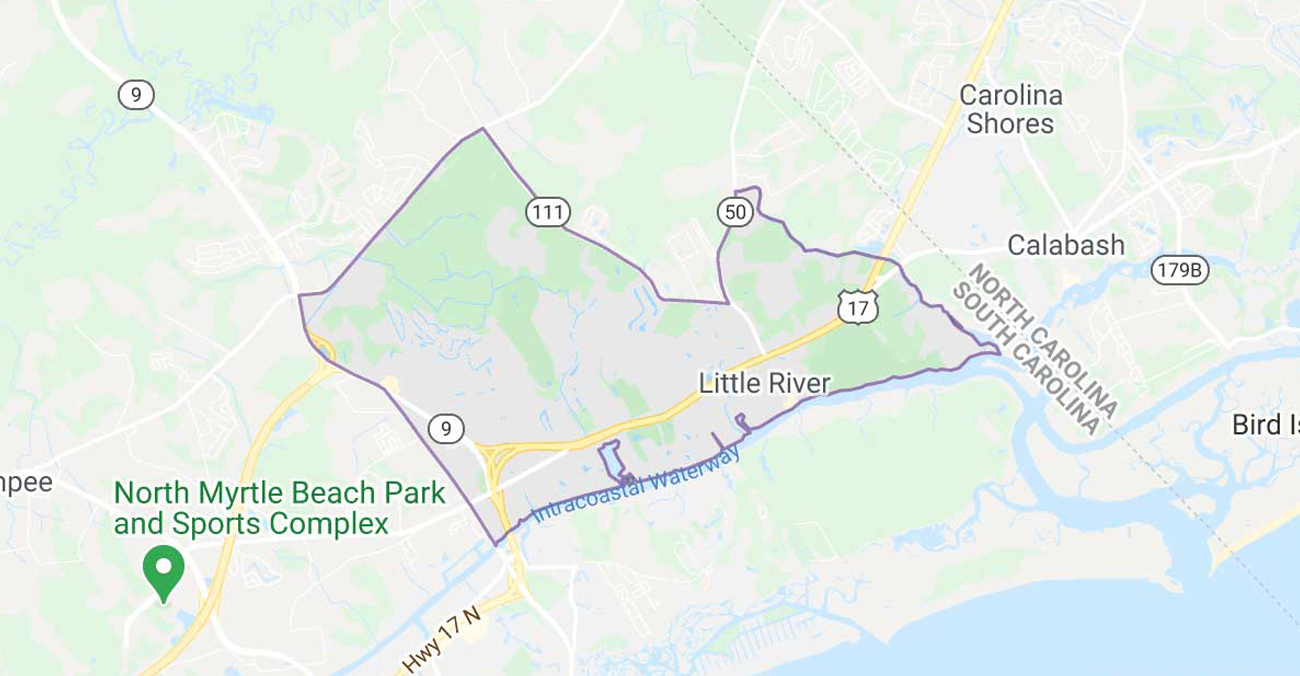 Little River, South Carolina Map