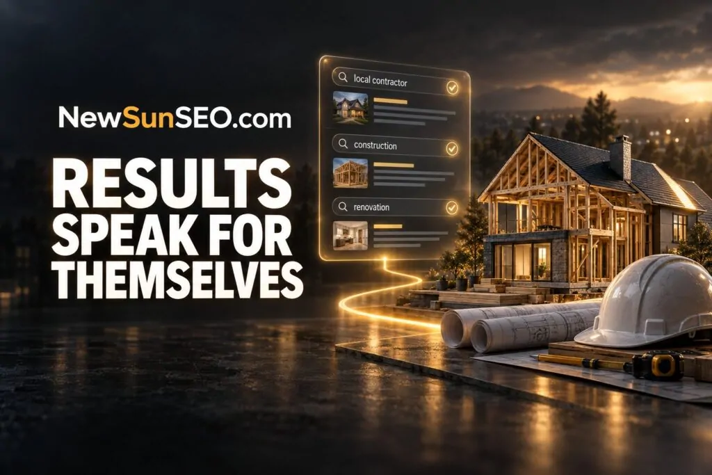 Our Contractor AI-SEO Results Speak For Themselves, Contractor AI-SEO from NewSunSEO