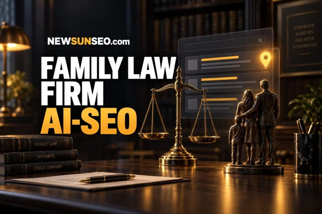 A quiet family law office at night