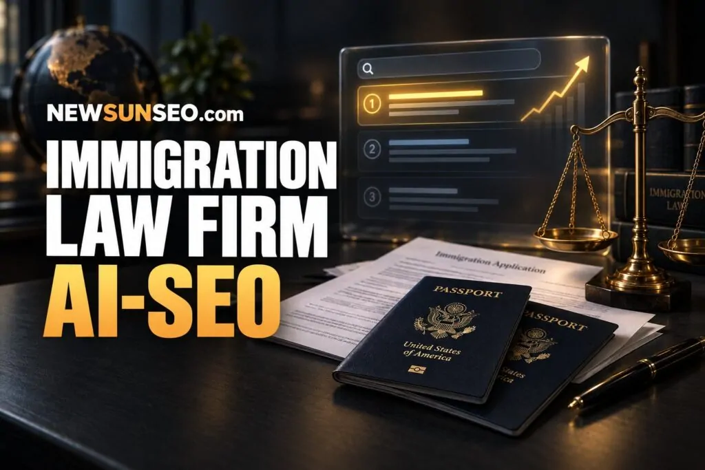 An immigration attorney's desk at night with passports