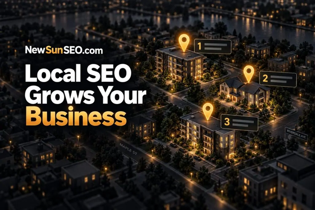 How SEO for Property Management Grows Business, Property Management AI-SEO from NewSunSEO