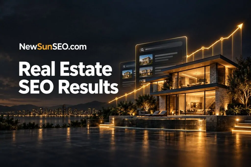 Our Real Estate SEO Results Speak For Themselves, Real Estate AI-SEO from NewSunSEO