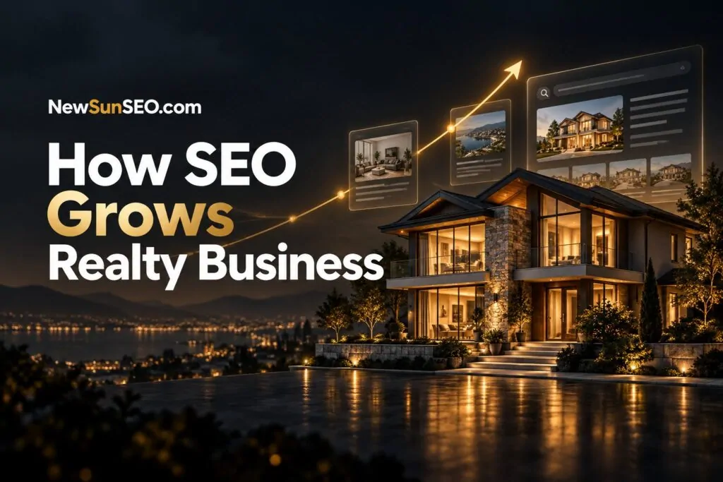 How Real Estate SEO Grows Business, Real Estate AI-SEO from NewSunSEO