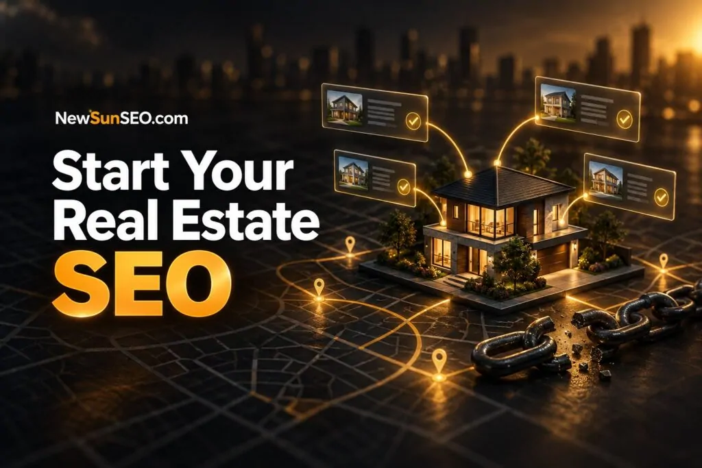 Get Started With SEO for Real Estate, Real Estate AI-SEO from NewSunSEO