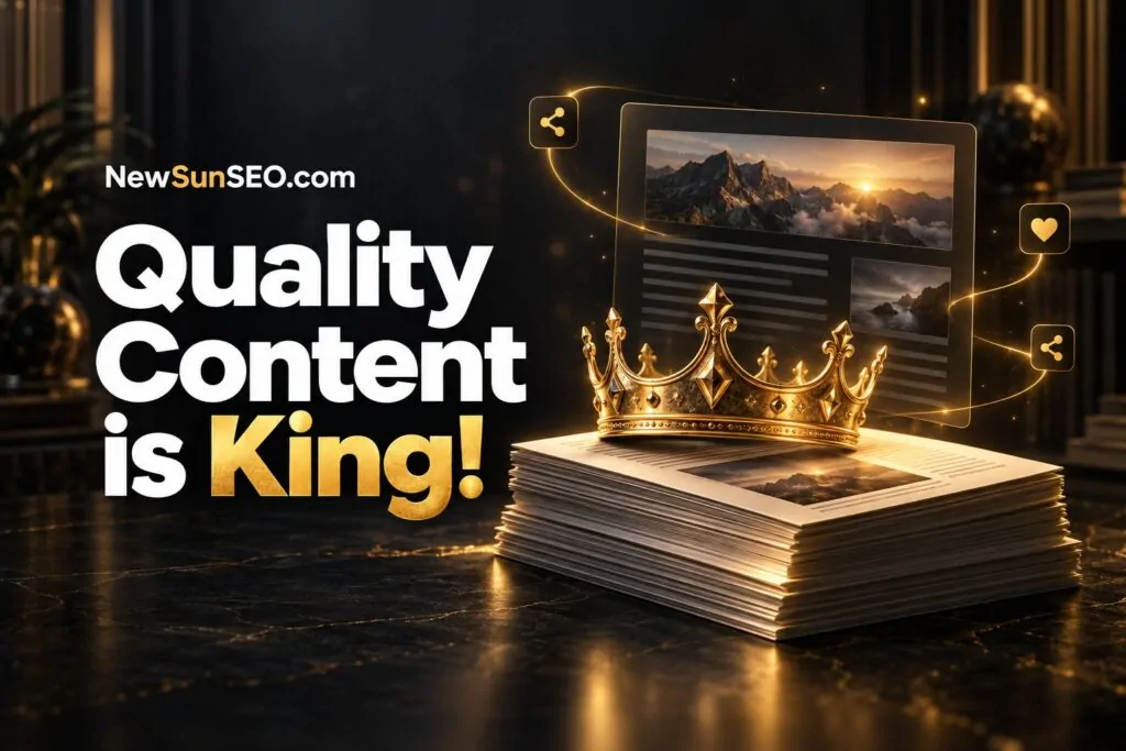 Quality Content is King!, Content Marketing from NewSunSEO