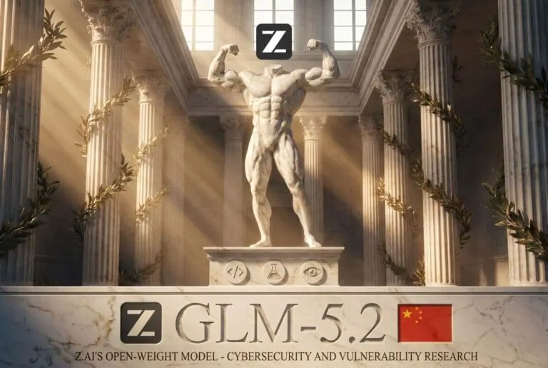 Zhipu Z.ai GLM-5.2 benchmark chart for cybersecurity vulnerabilities