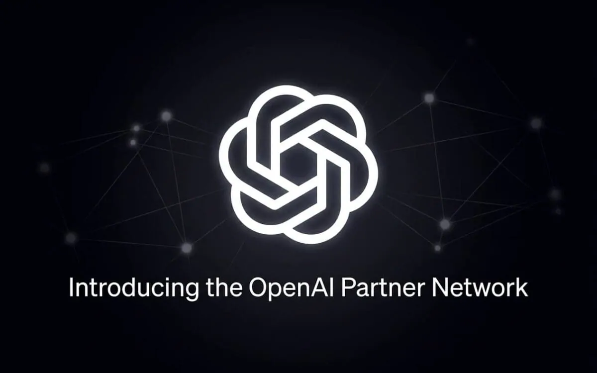 OpenAI Partner Network logo over connected consultant nodes