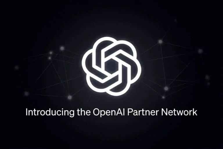 OpenAI Partner Network logo over connected consultant nodes