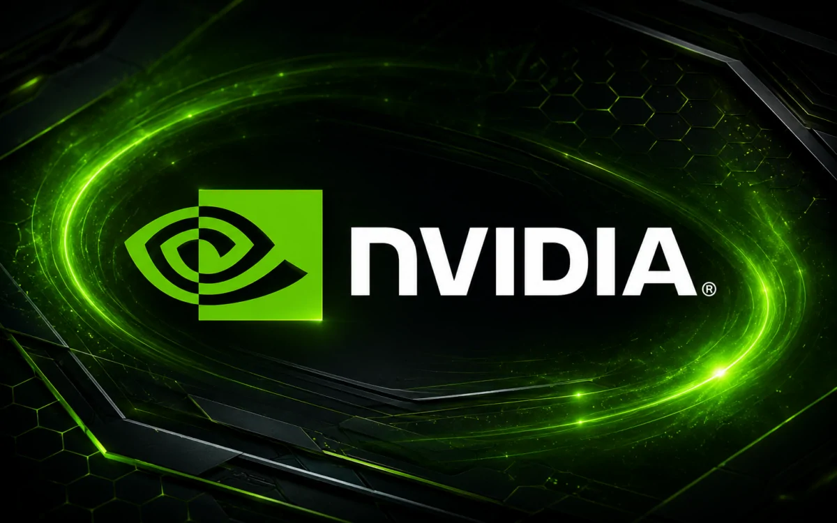 Holographic robots at a desk illustrating US Treasury and Nvidia dispute over Chinese AI