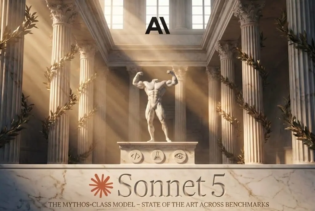 Claude Sonnet 5 concept art representing the Mythos moment and AI governance