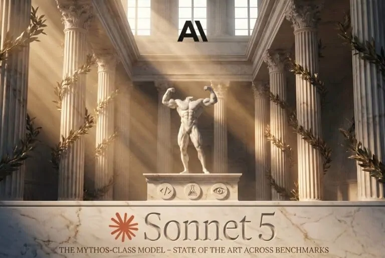Claude Sonnet 5 concept art representing the Mythos moment and AI governance