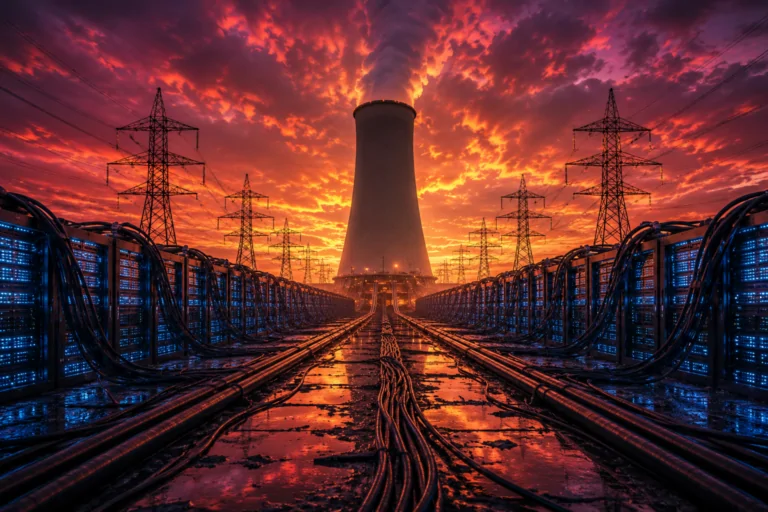 Coal-fired power plant with rising steam plumes representing a global coal generation resurgence