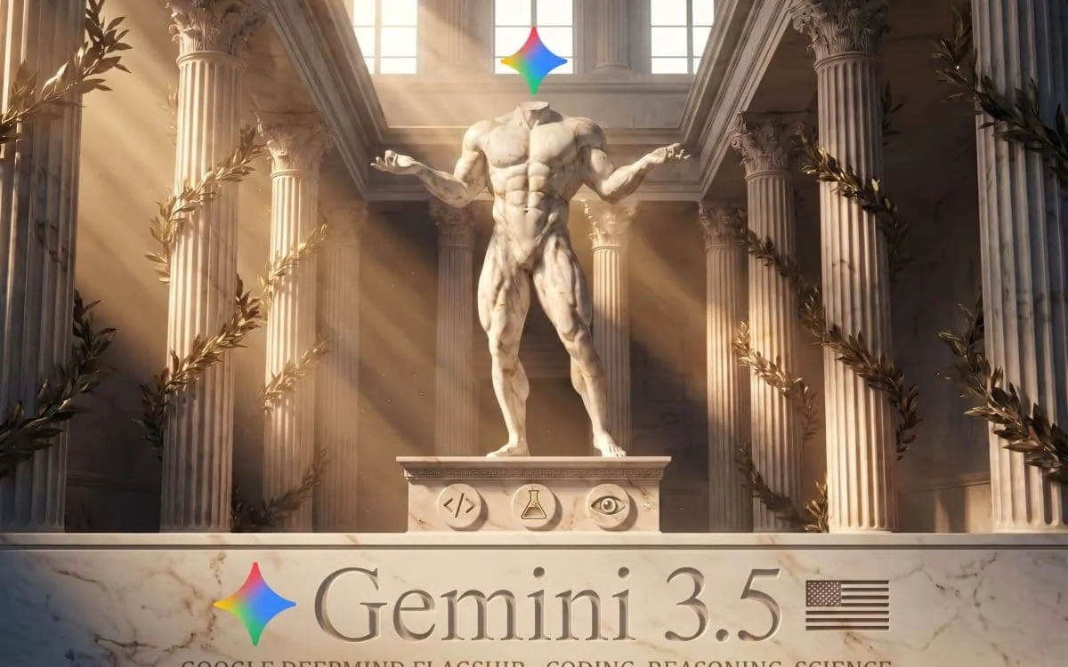 A laptop screen displaying a delayed release notice for Gemini 3.5 Pro coding model