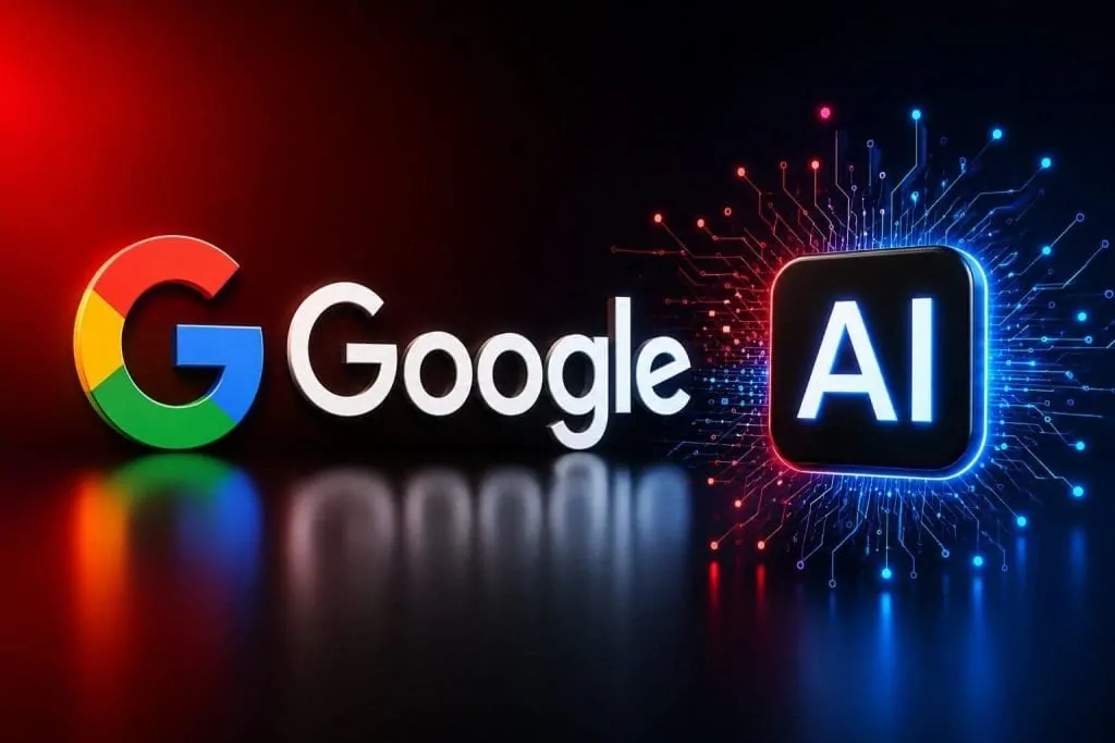 Google Generative AI Search documentation on a laptop screen