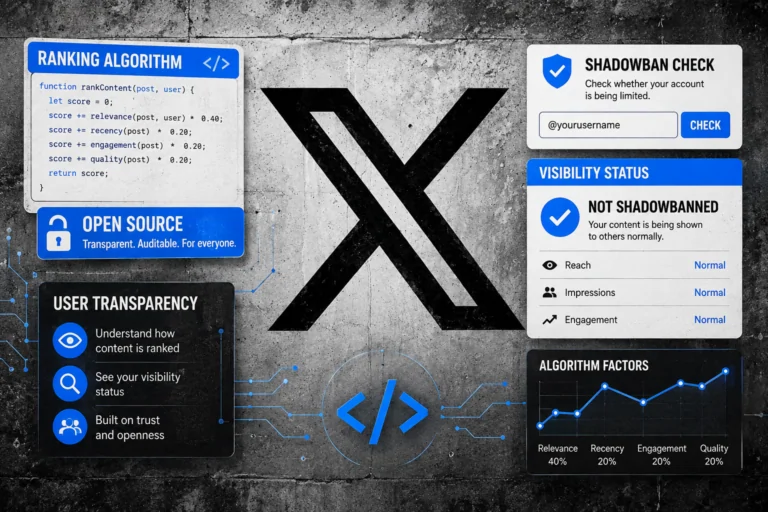 X open sources its ranking algorithm and adds a tool to check if your posts have been filtered