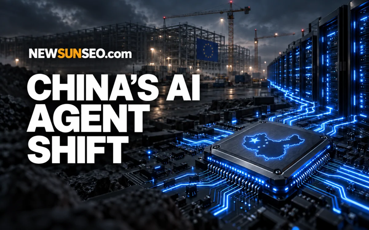 AI inference compute expansion at a Chinese data center construction site
