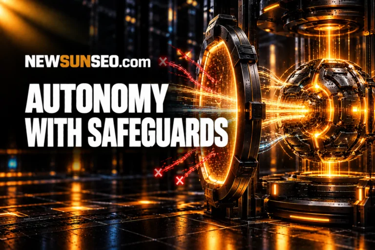 Glowing server core represents Claude Opus 5.5 autonomous AI safeguards