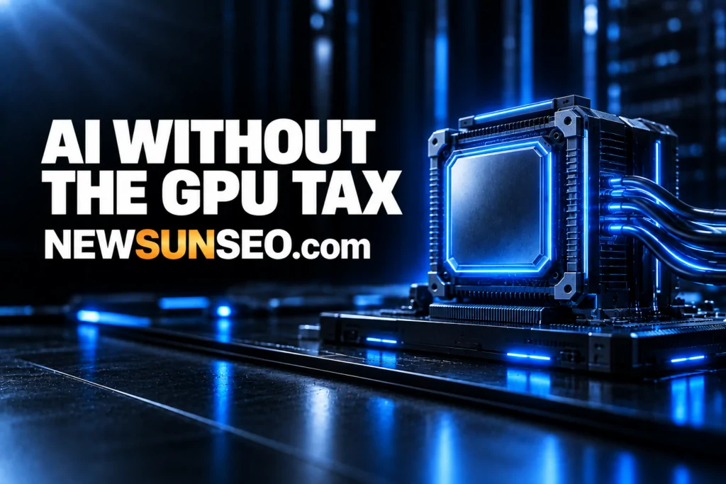Glowing AI chip powering the GLM-5.3-Flash model