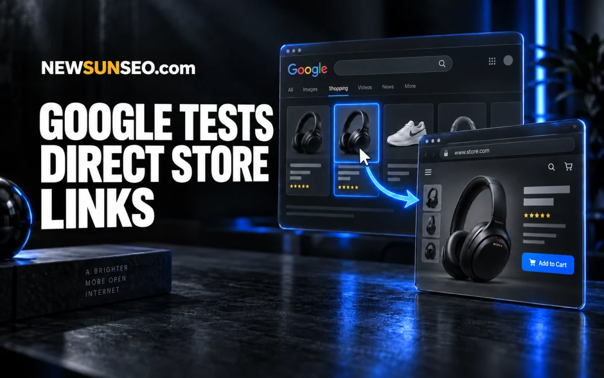 Google product listings linking directly to a merchant headphone page