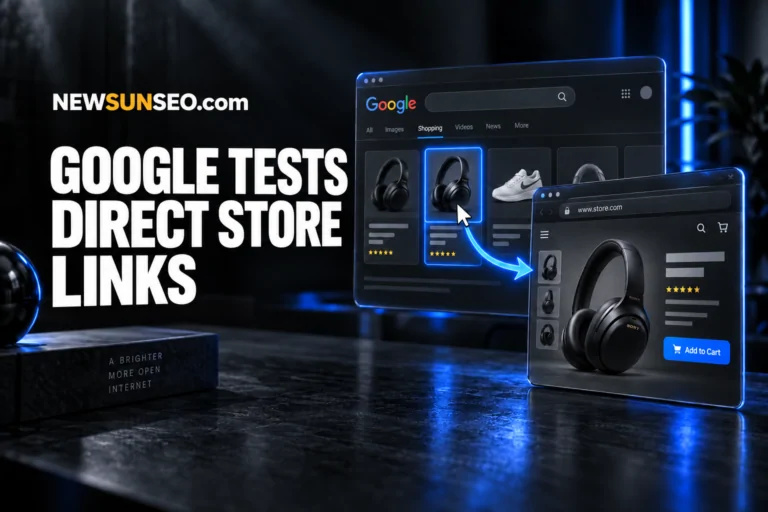 Google product listings linking directly to a merchant headphone page