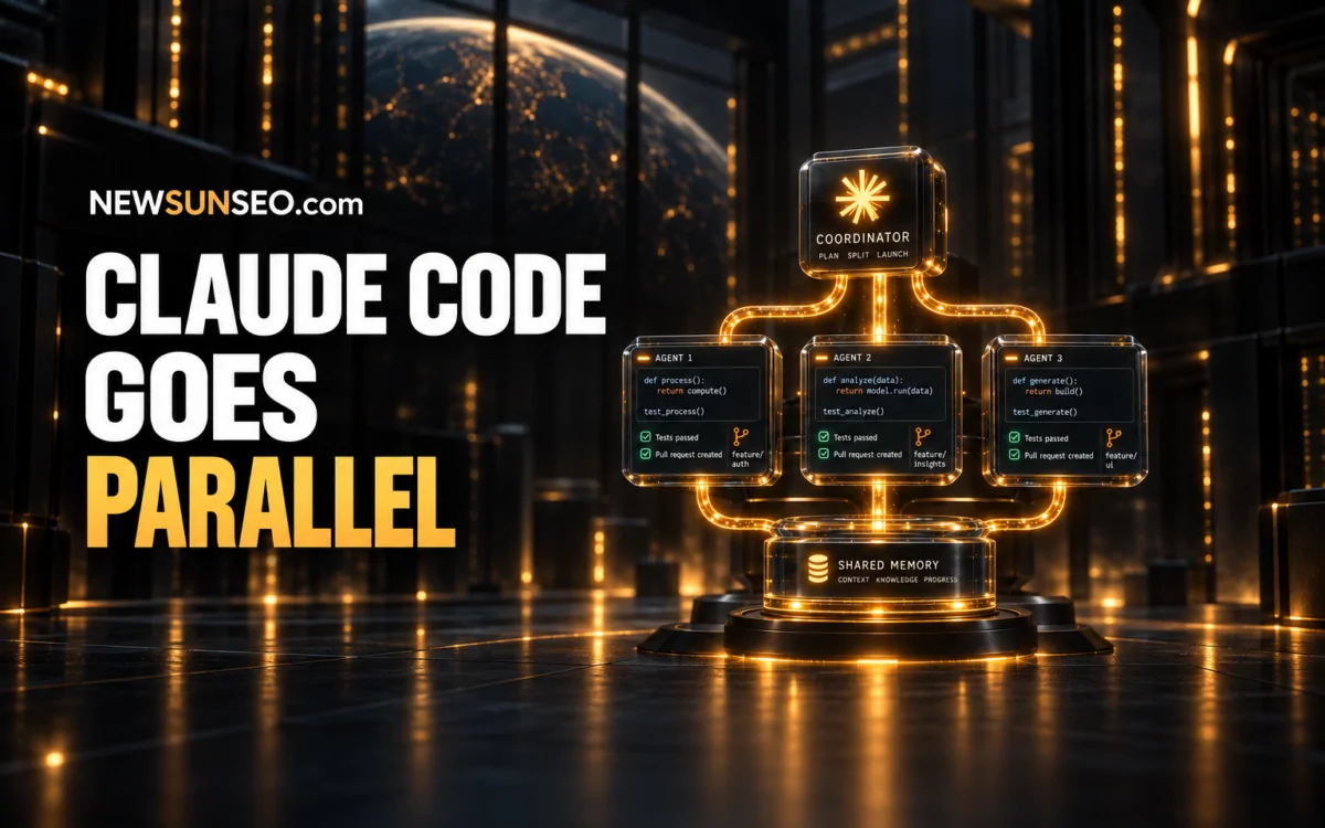 Coordinator splits tasks across three Claude Code agents in parallel Agent Workflows