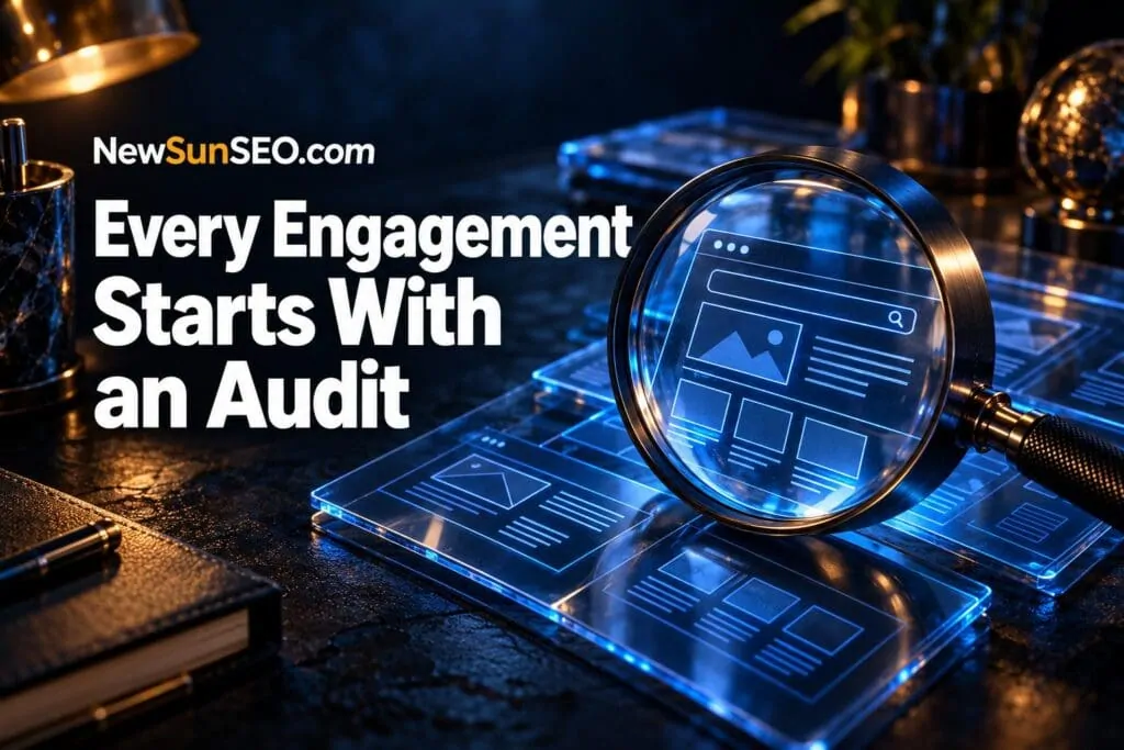 Every Engagement Starts With an Audit - AI-Marketing Services | NewSunSEO