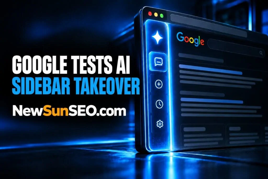 Google tests AI Mode sidebar layout on the main search results page
