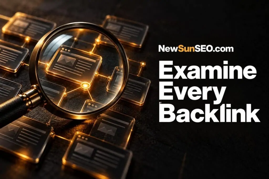 Examine Every Backlink - Backlink Audits | NewSunSEO