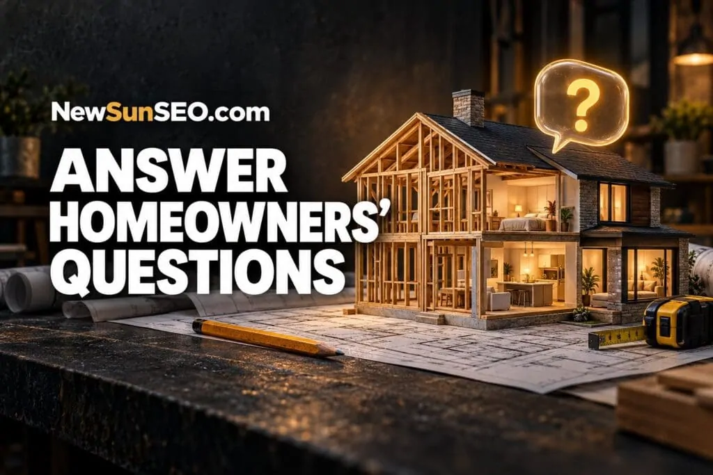 Answer Homeowners' Questions - Contractor AI-SEO | NewSunSEO