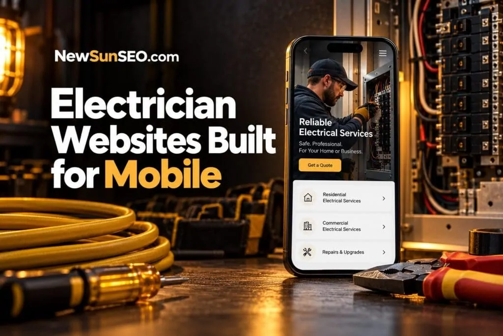 Electrician Websites Built for Mobile - Electrical AI-SEO | NewSunSEO