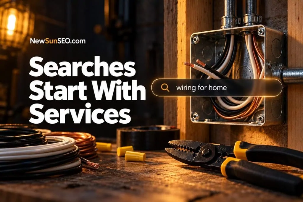 Searches Start With Services - Electrical AI-SEO | NewSunSEO