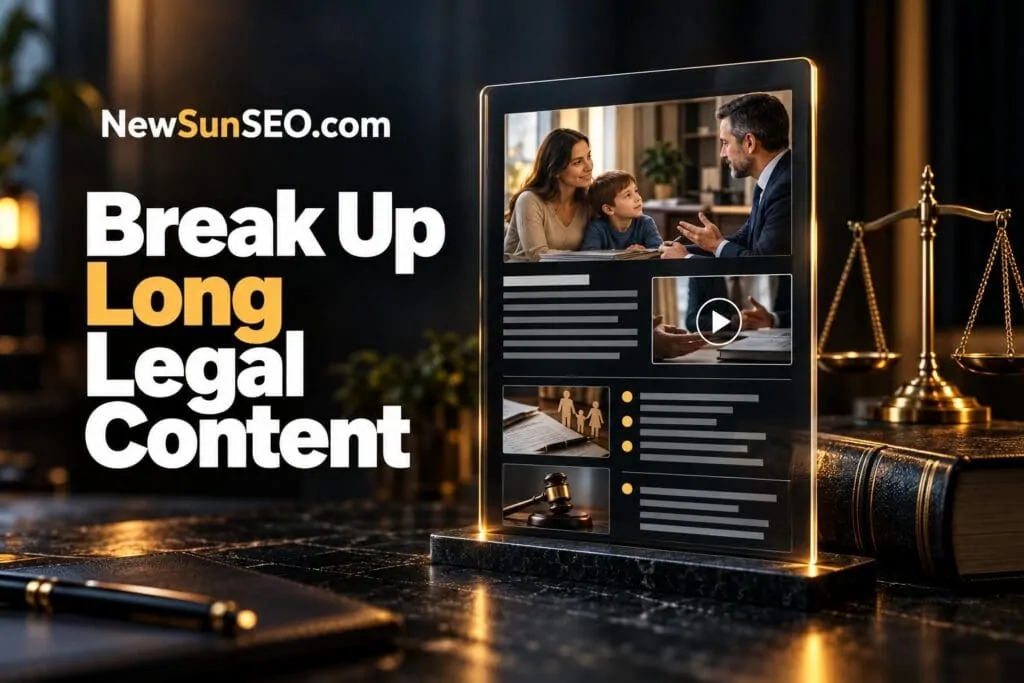 Break Up Long Legal Content - Family Law Firm AI-SEO | NewSunSEO