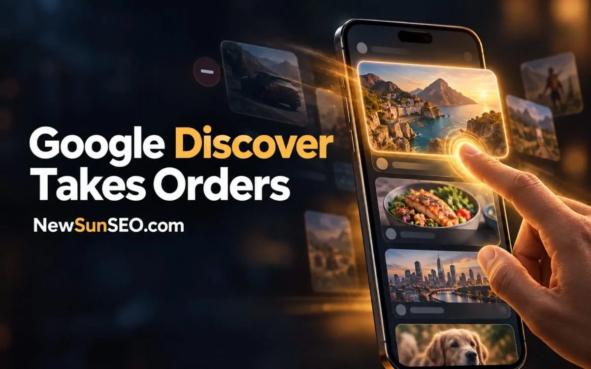 Google Discover conversational search feed customized on a smartphone