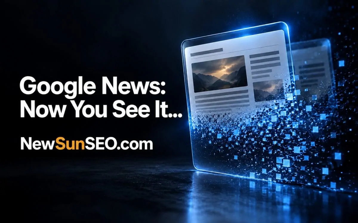Publisher articles vanishing from the Google News Tab