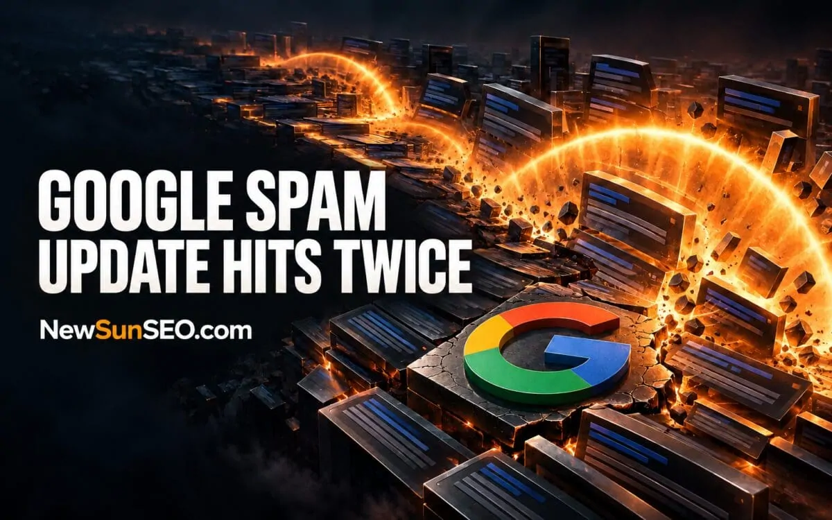 Google spam update shattering search result blocks amid fiery shockwaves