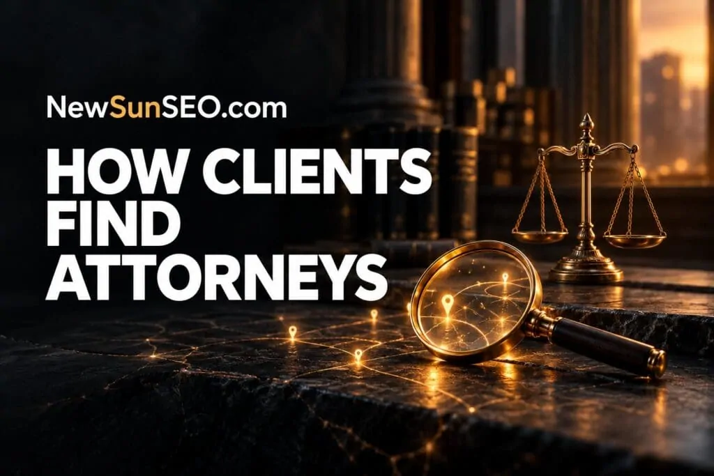 How Clients Find Attorneys - Law Firm AI-SEO | NewSunSEO