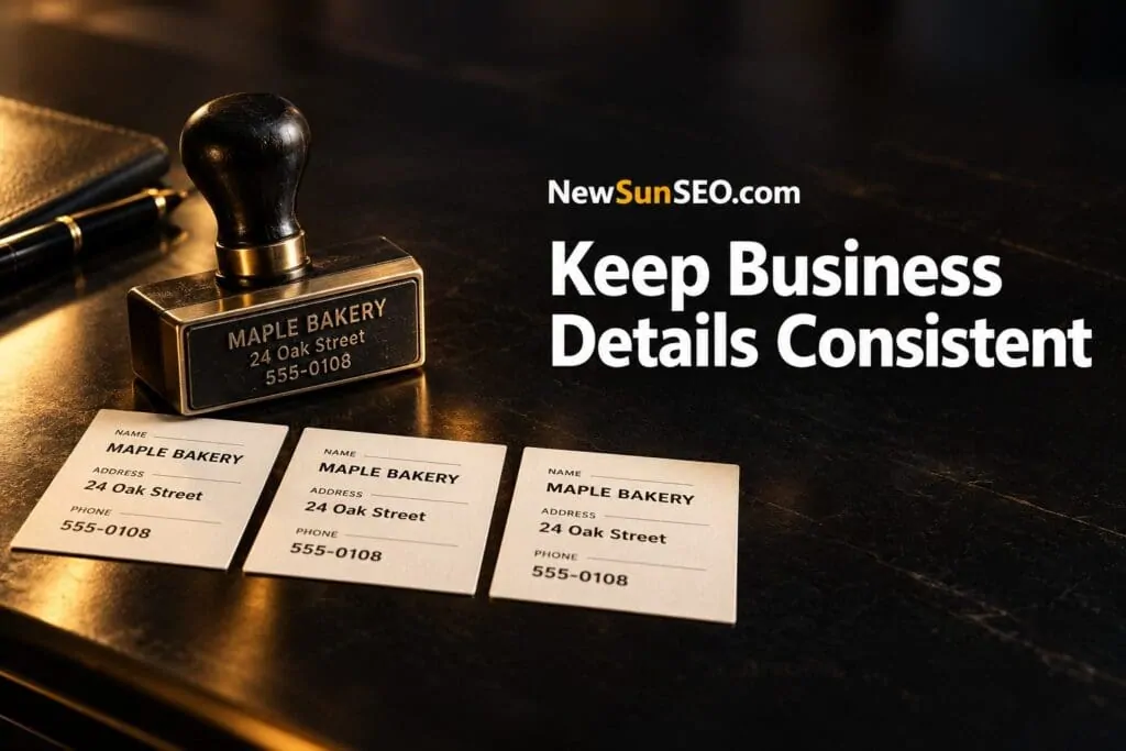Keep Business Details Consistent - Local AI-SEO / NAP | NewSunSEO